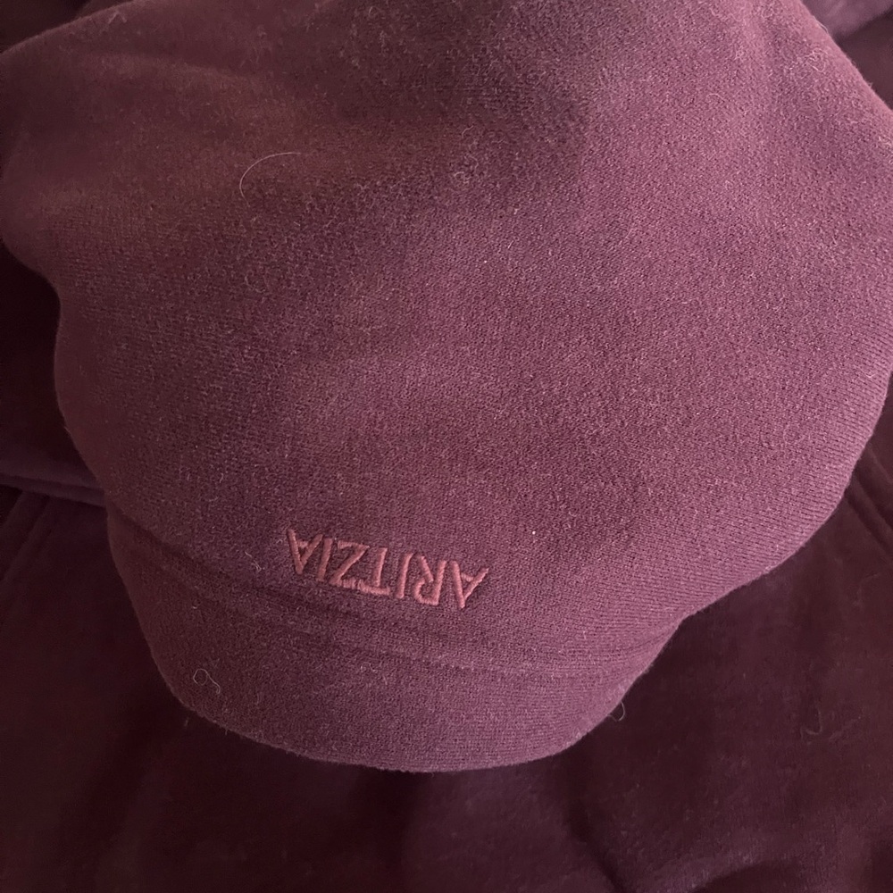 Aritzia Perfect Hoodie Swearfleece L plum maroon - Picture 6 of 6